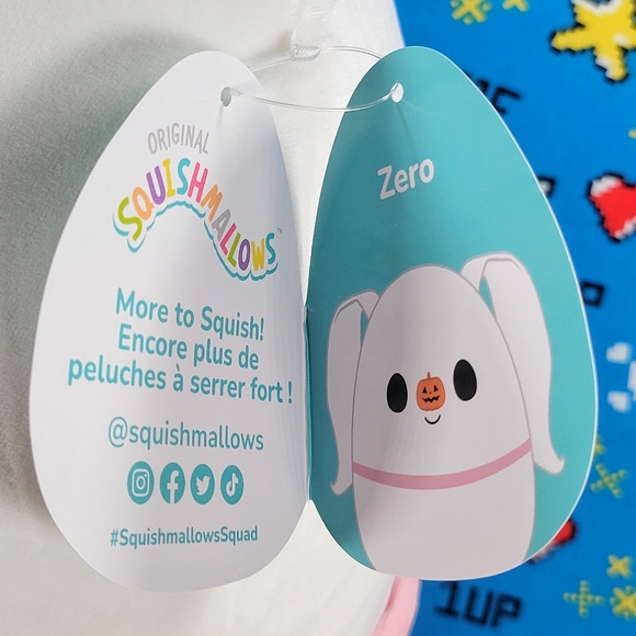 Squishmallow Zero Nightmare Before Christmas 12" UltraSoft Halloween Plush NWT - Picture 11 of 12